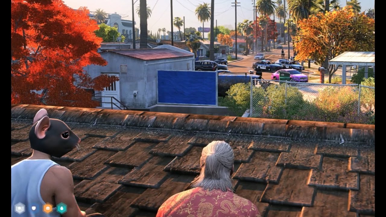 Buddha and Harry spy on cops failing to detain Mr K - NoPixel 4.0