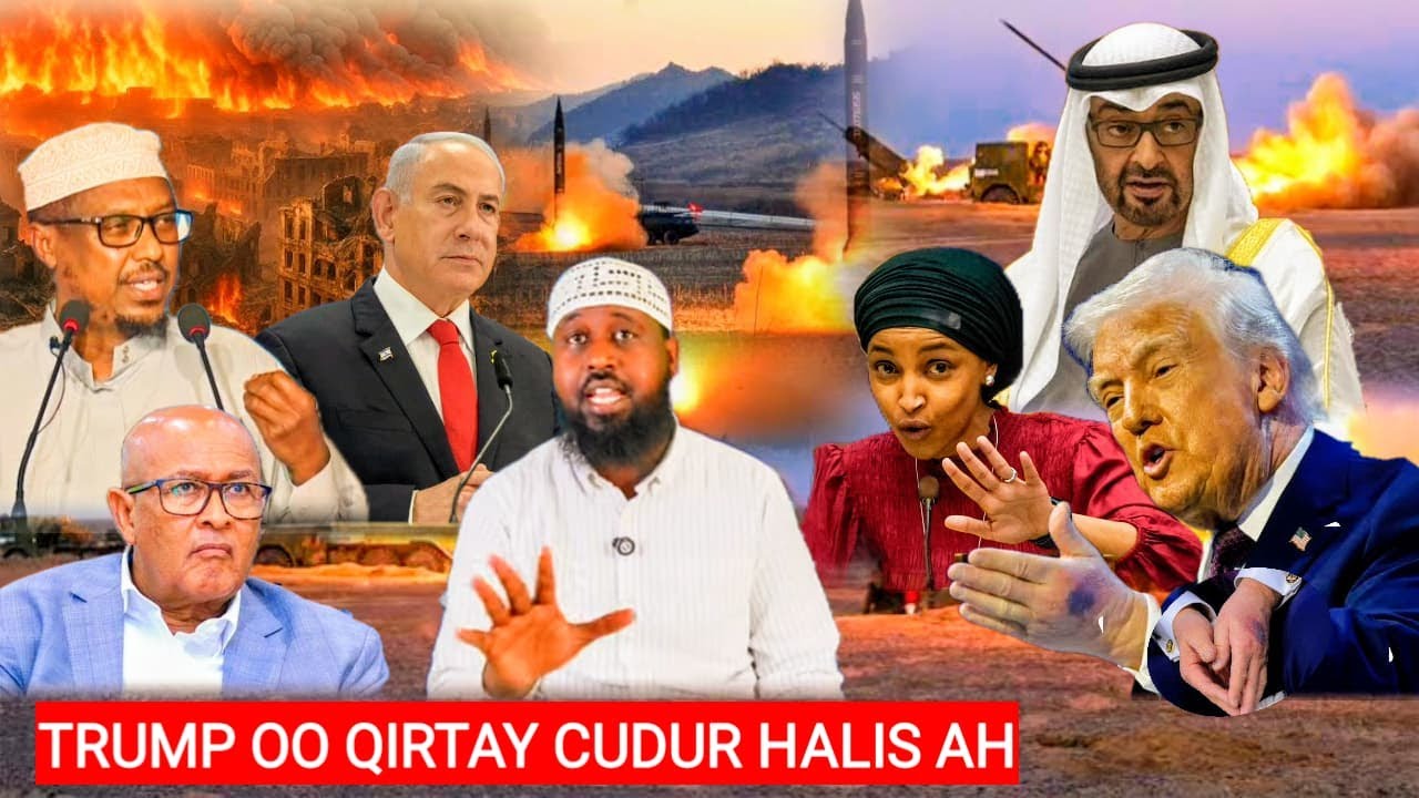 TRUMP OO UU KU DHACAY CUDUR LA DAAWEYN WAAYAY; SH MUSTAFA OO LA WEERARAY; AQOONSIGA SOMALILAND;