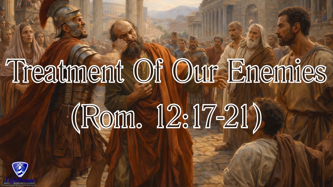 Treatment Of Our Enemies Part 1 (Rom. 12:17). Wednesday Evening. 2/18/2026