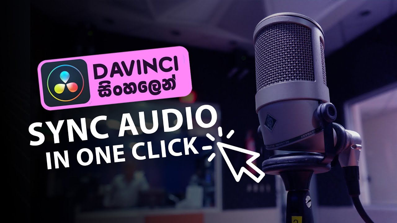 How to Sync Audio from Davinci Resolve | sinhala tutorial