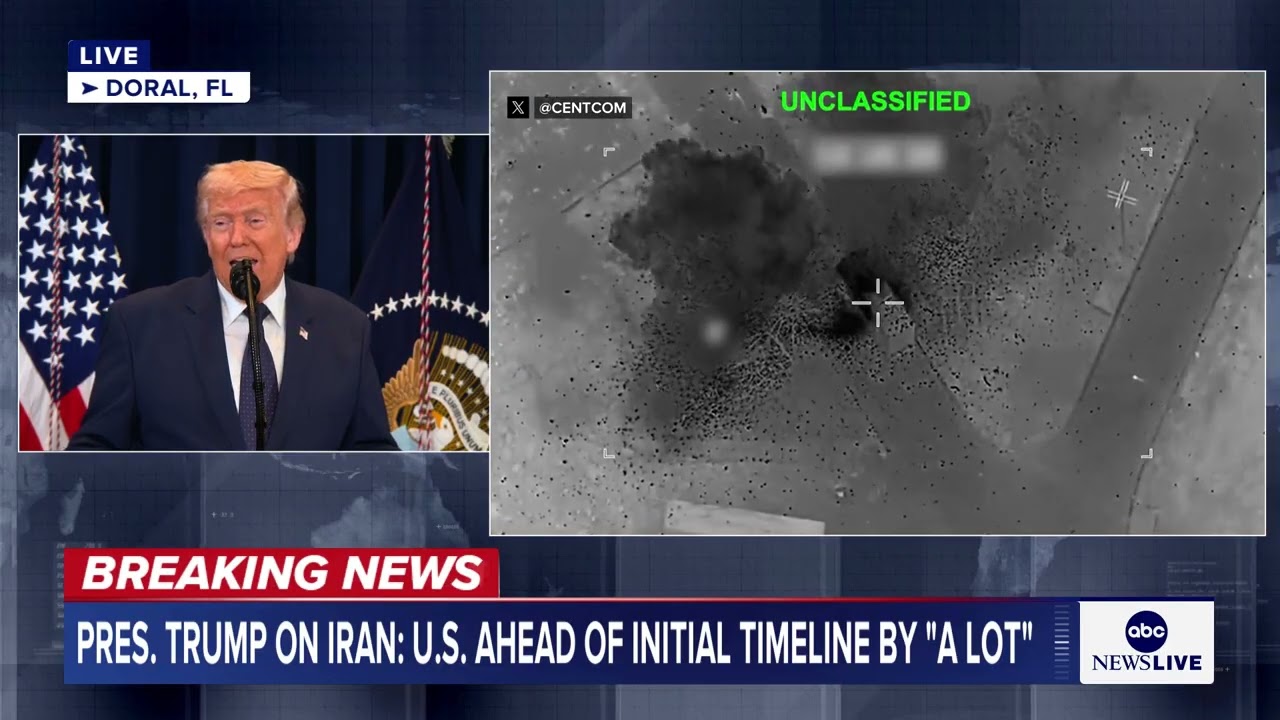 President Trump holds press conference in Florida to discuss war with Iran