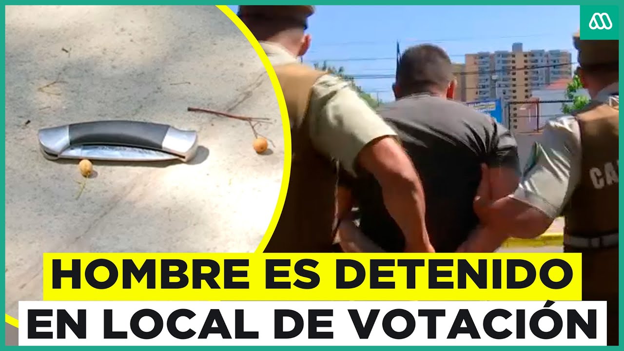 Hombre es detenido en local de votaci&oacute;n en La Florida: Habr&iacute;a intimidado a persona con arma blanca