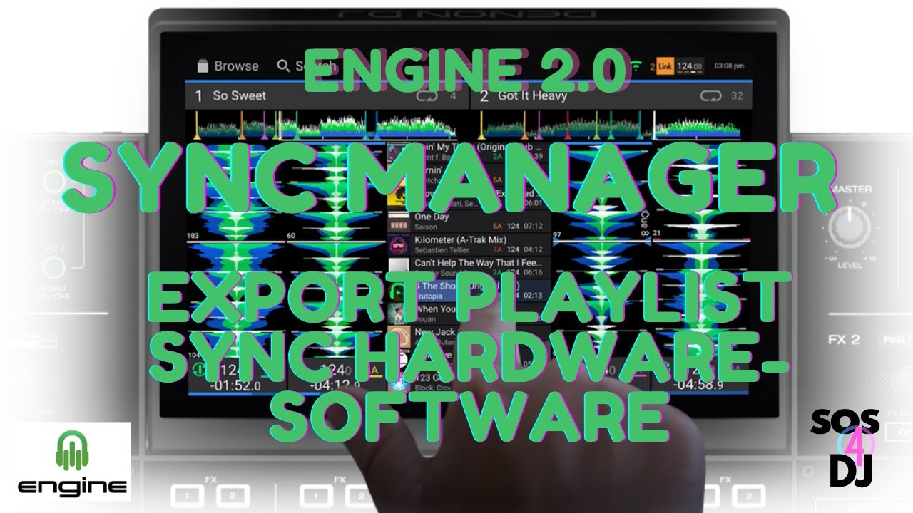 Engine DJ 2.0 Sync Manager Esportare playlist su USB