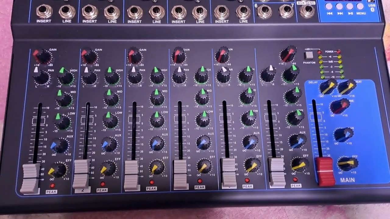 NXG GH7 7 channel live mixer