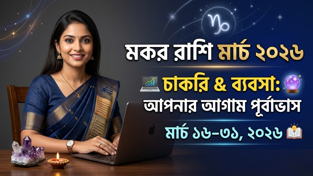 মকর রাশির মার্চের শেষ ১৫ দিন: চাকরি, ব্যবসা ও উদ্যোক্তা জীবনের পূর্বাভাস | Capricorn Horoscope