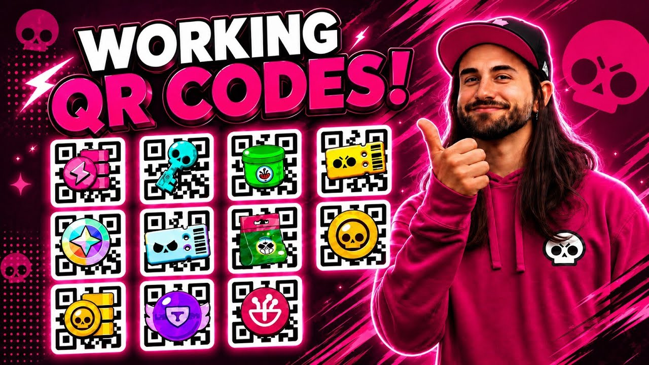 ALL  Working x6+ 🔥 QR CODES + FREE BUFFIE in Brawl Stars! 