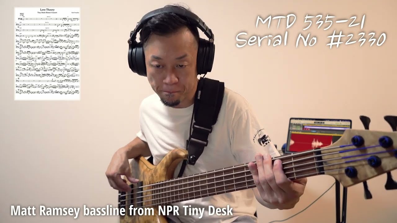 MTD 535-21  Love Theory Kirk Franklin Matt Ramsey bassline from NPR Tiny Desk