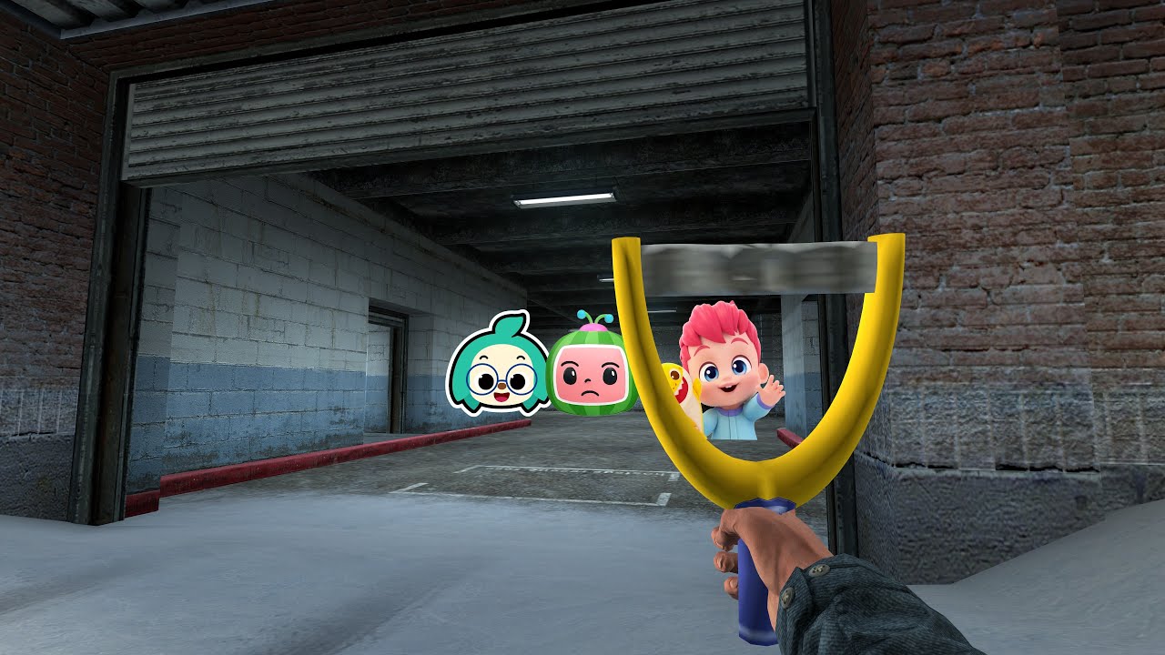 Cocomelon, Hogi and BebeFinn *FAST CHASE* Around Garry's Mod Maps! | Gmod Nextbots