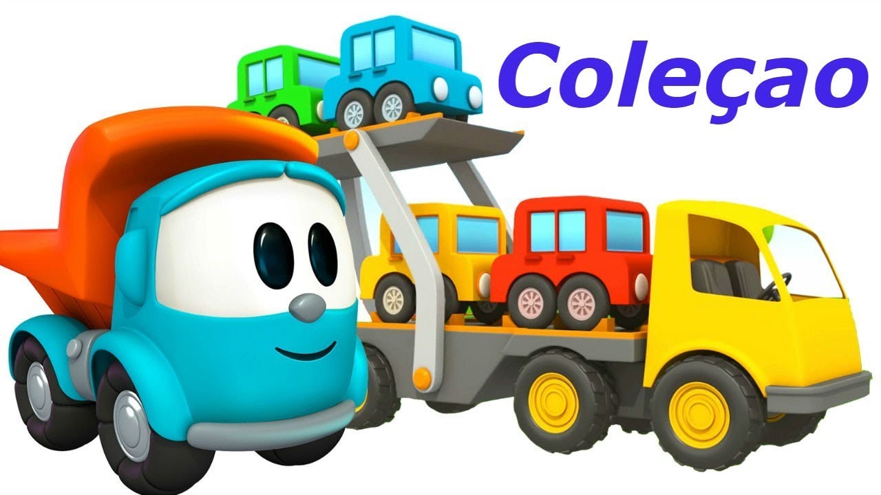 Coleção. Léo o caminhão curioso. Carros e caminhões infantis