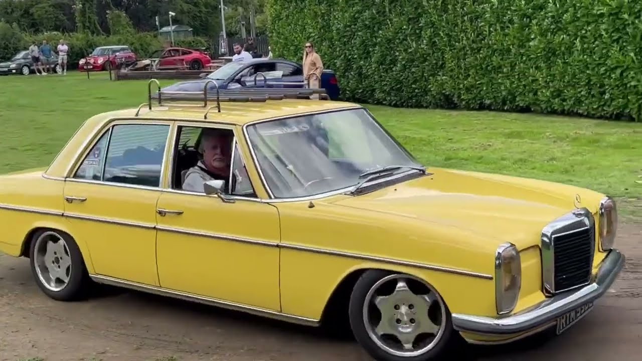 #MadMerc arriving and leaving The Stag at Challock Kent.