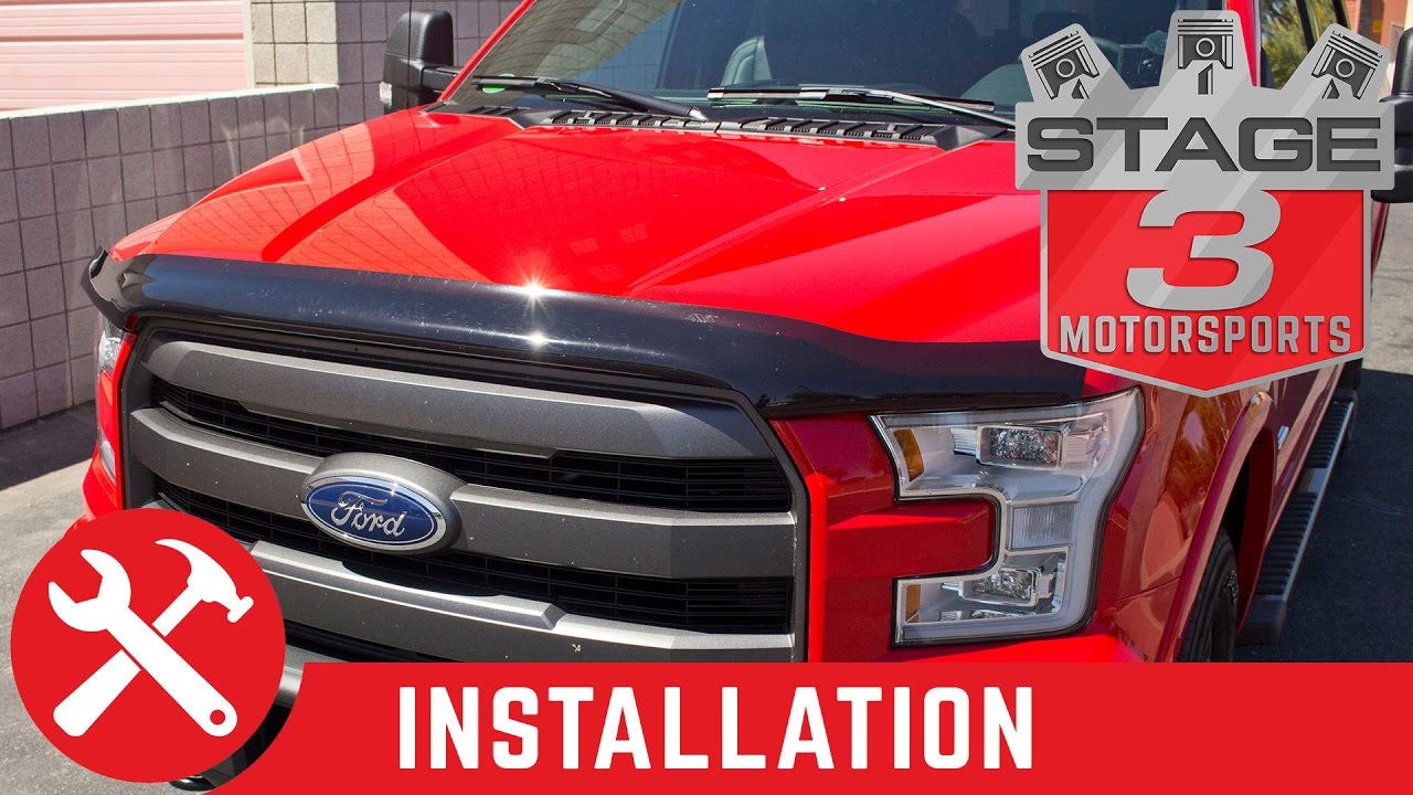 2015-2016 F-150 AVS Bugflector II Bug Deflector Install