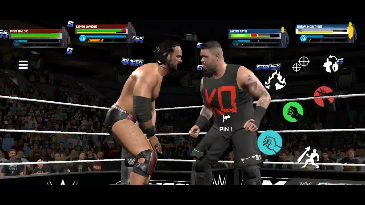 Kevin owans vs Finne Balor Vs Jacob fatu vs Drwamacityre TAG TEAM MATCH IN WRASHILMANIA 