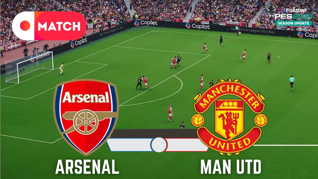Manchester United vs Arsenal | League 2025 eFootball PES 21 Gameplay Simulation