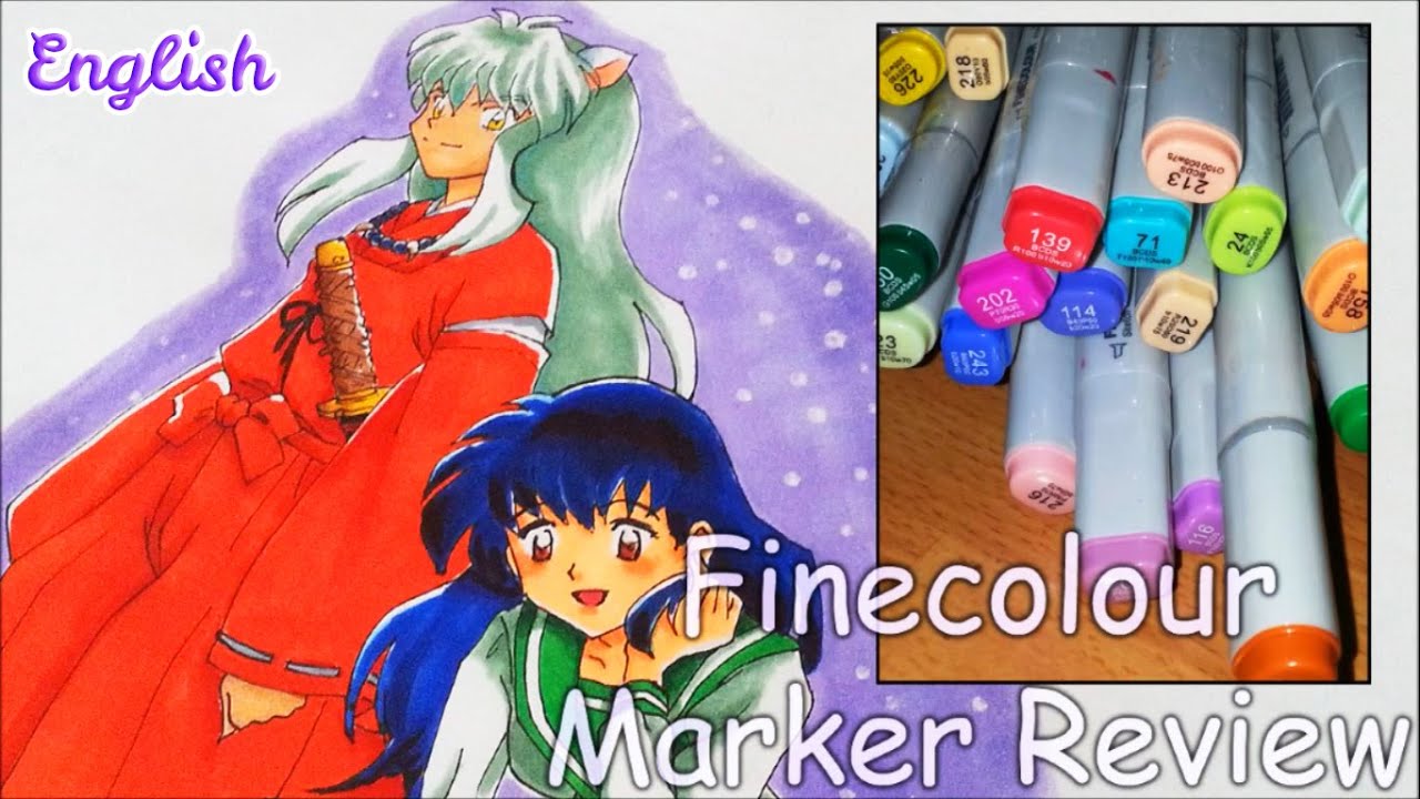 CHEAP FINECOLOUR MARKERS REVIEW - Like Copics, Promarkers, ect.