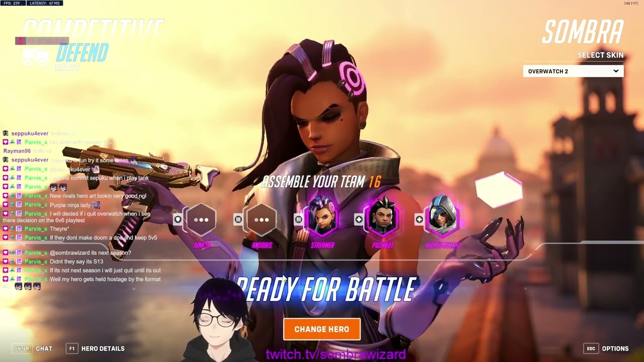 SombraWizard SHOWS HIS INSANE SOMBRA OVERWATCH 2 GAMEPLAY SEASON 12