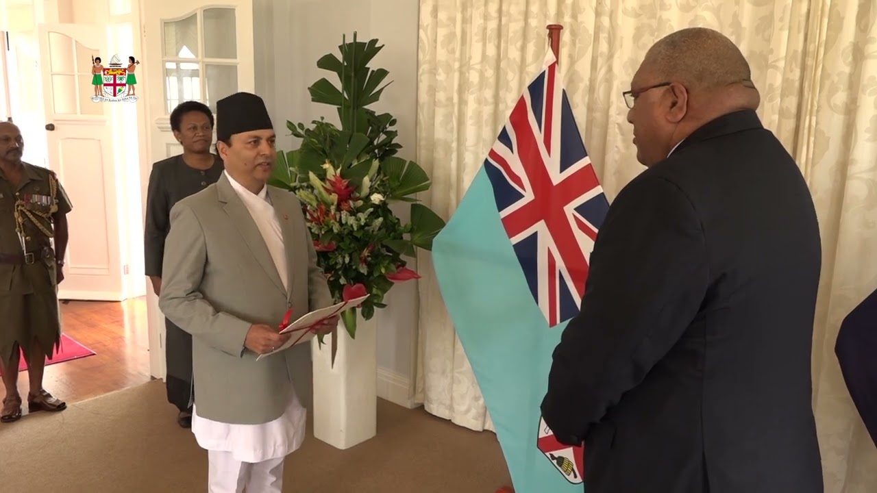HEAD OF STATE RECEIVES AMBASSADOR OF NEPAL TO FIJI