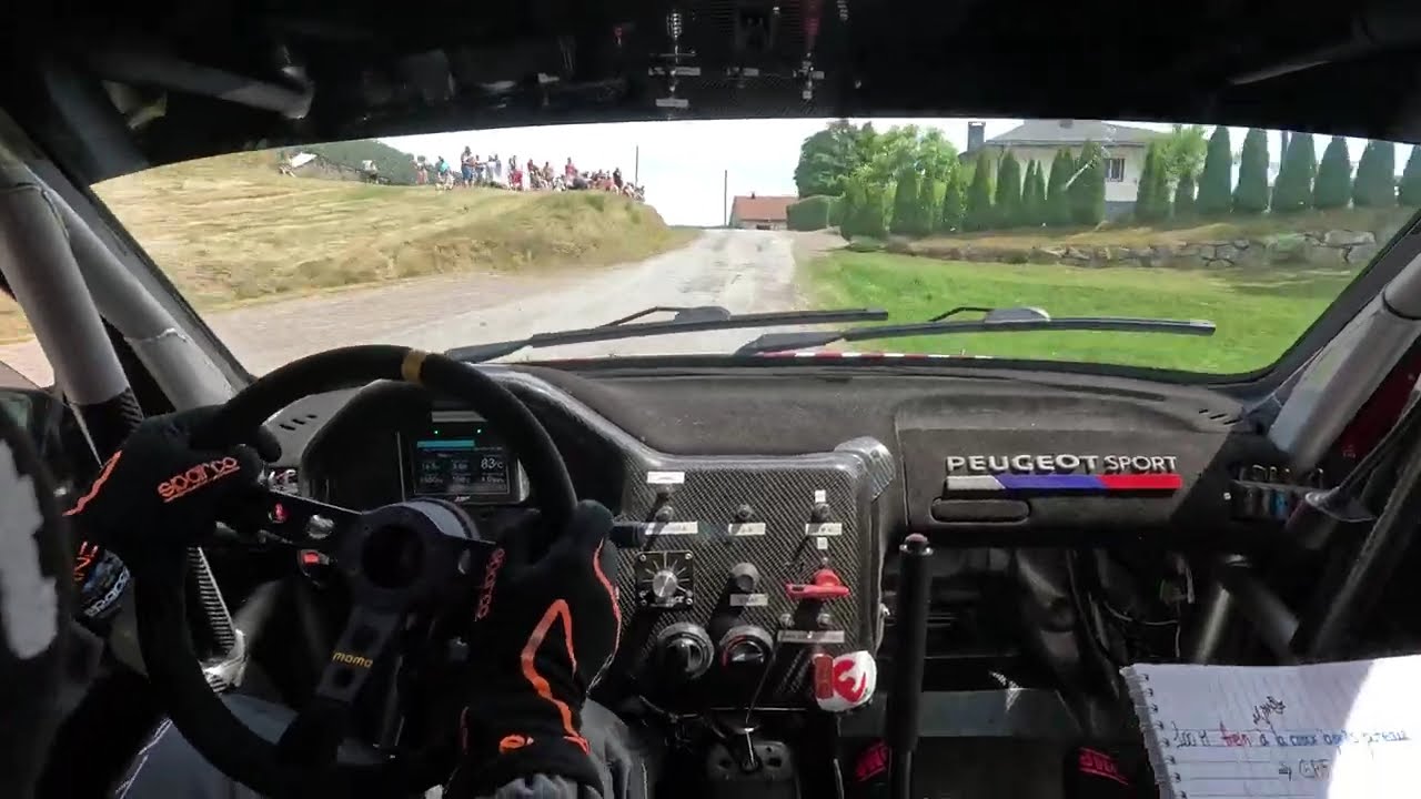 Rallye Ruppéen 2025 ES2 embarqué P.A.Marin-Forge & J.Tomassi 106 A6