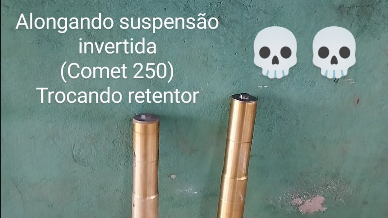Alongando suspensão invertida+ troca de retentores