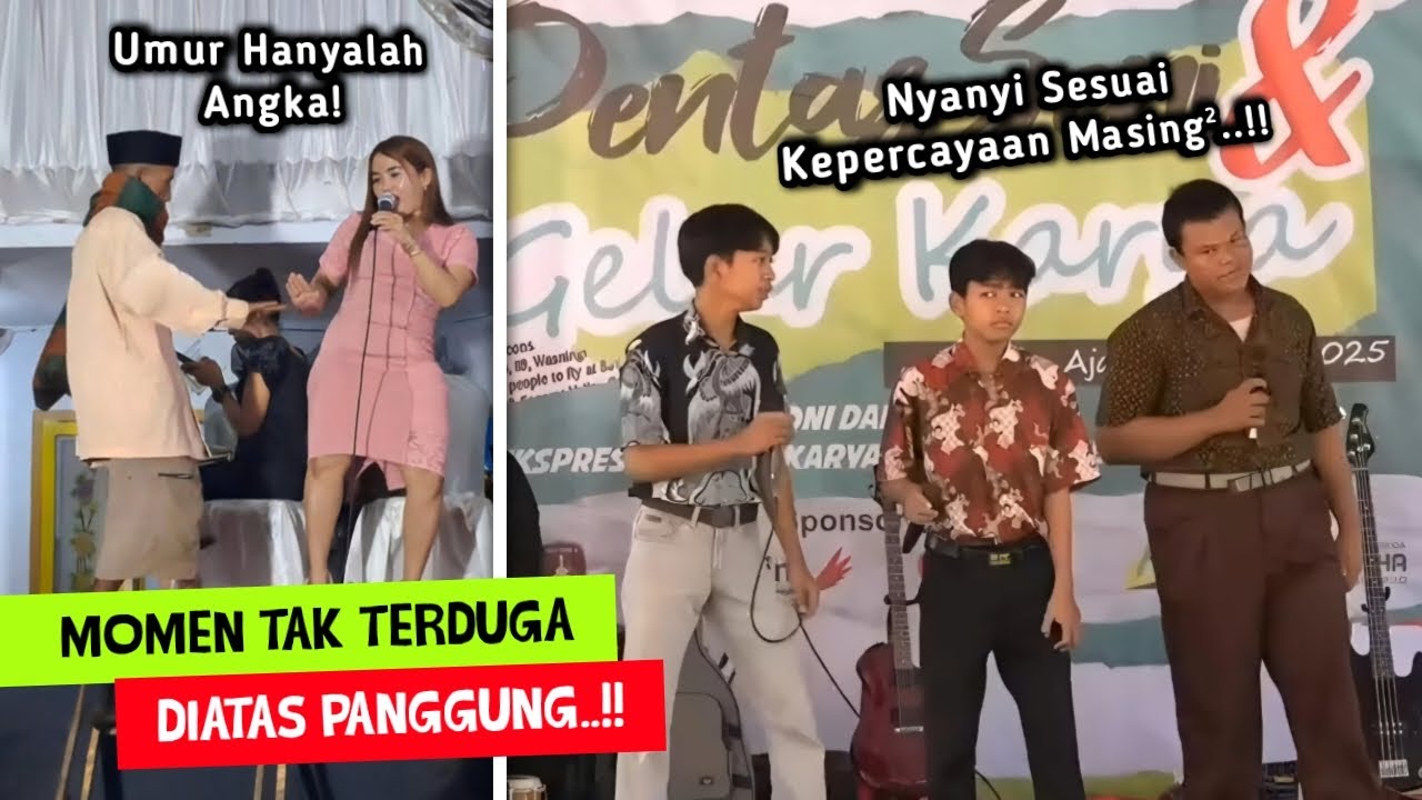 Nyanyi Sesuai Kepercayaan Masing-Masing..!! Deretan Momen Kocak Yang Terjadi Diatas Panggung #10