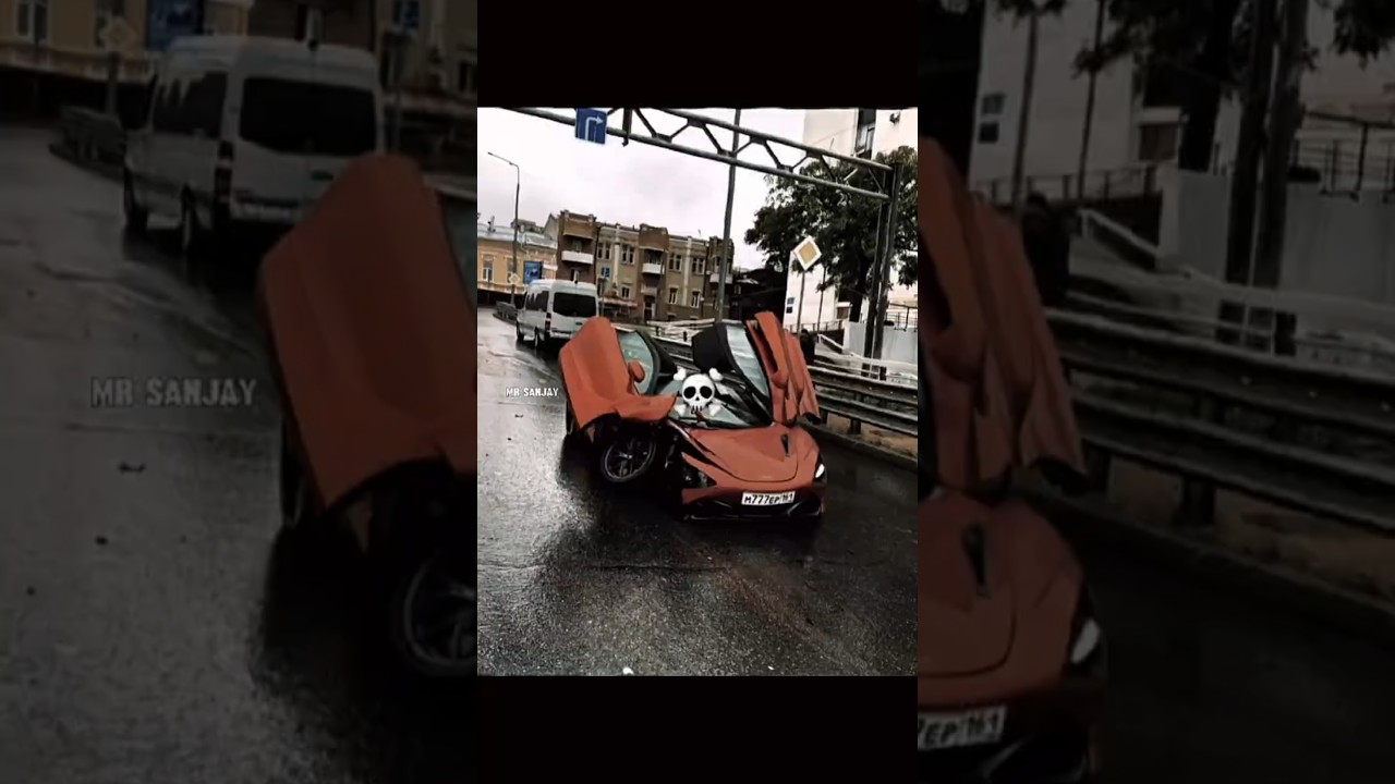 just normal accident 🥶 #shortsfeed #McLaren #accident  #supercar #youtube #tranding #viral...