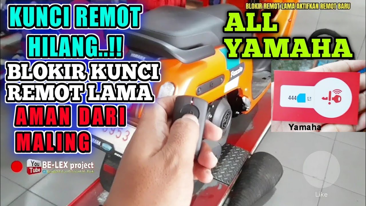 KUNCI REMOT SMART KEY FAZZIO HILANG