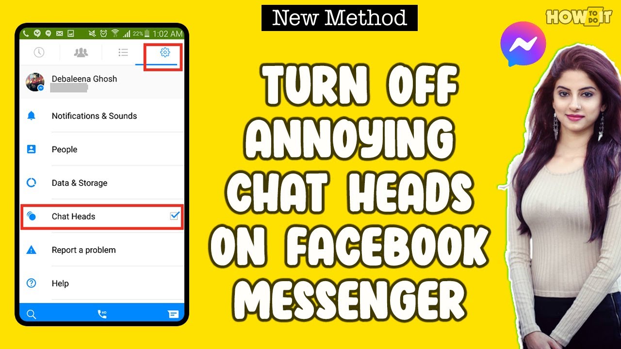 How to Turn Off Annoying Chat Heads on Facebook Messenger 2024 | Skill Wave