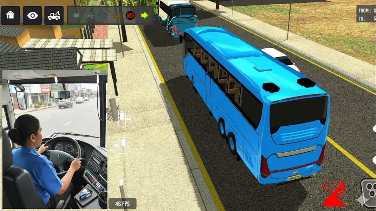 Indonesia Bus simulator In Hindi🚌 Bus accident😱|  Android gameplay Hindi