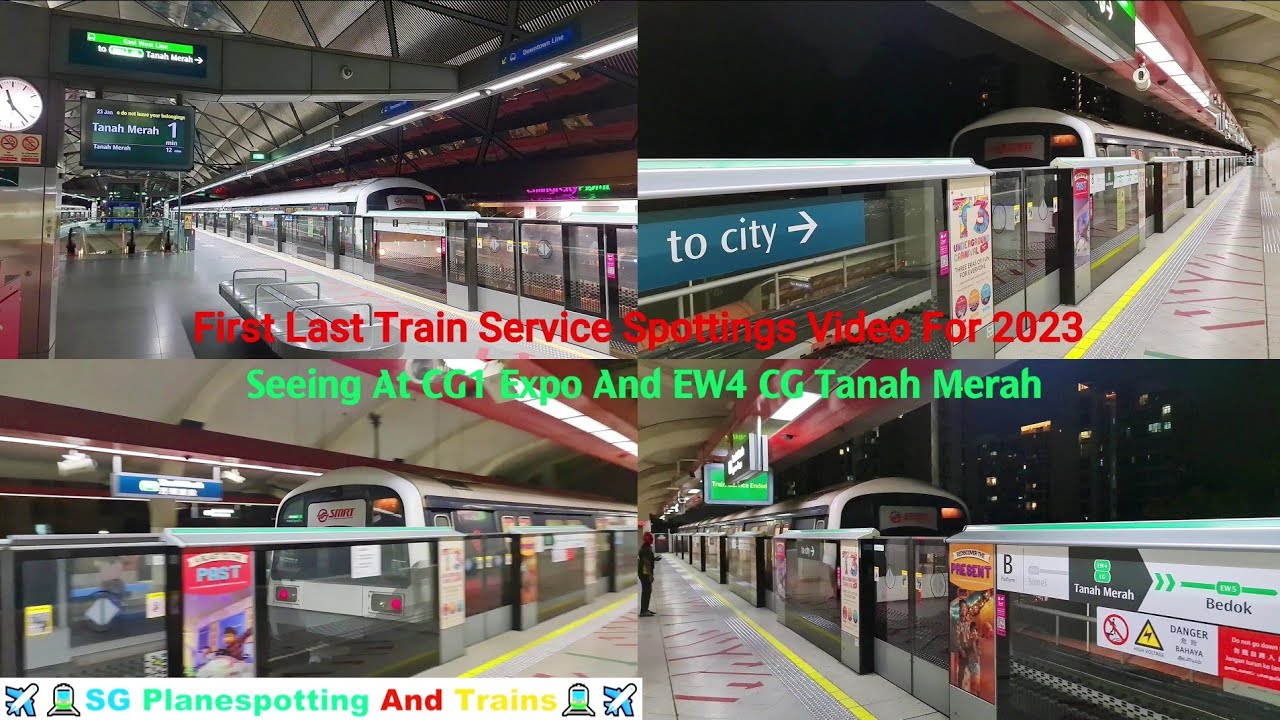 [CNY 2023 Special] SMRT East West Line Last Train Spottings For Changi Airport and Tuas Link