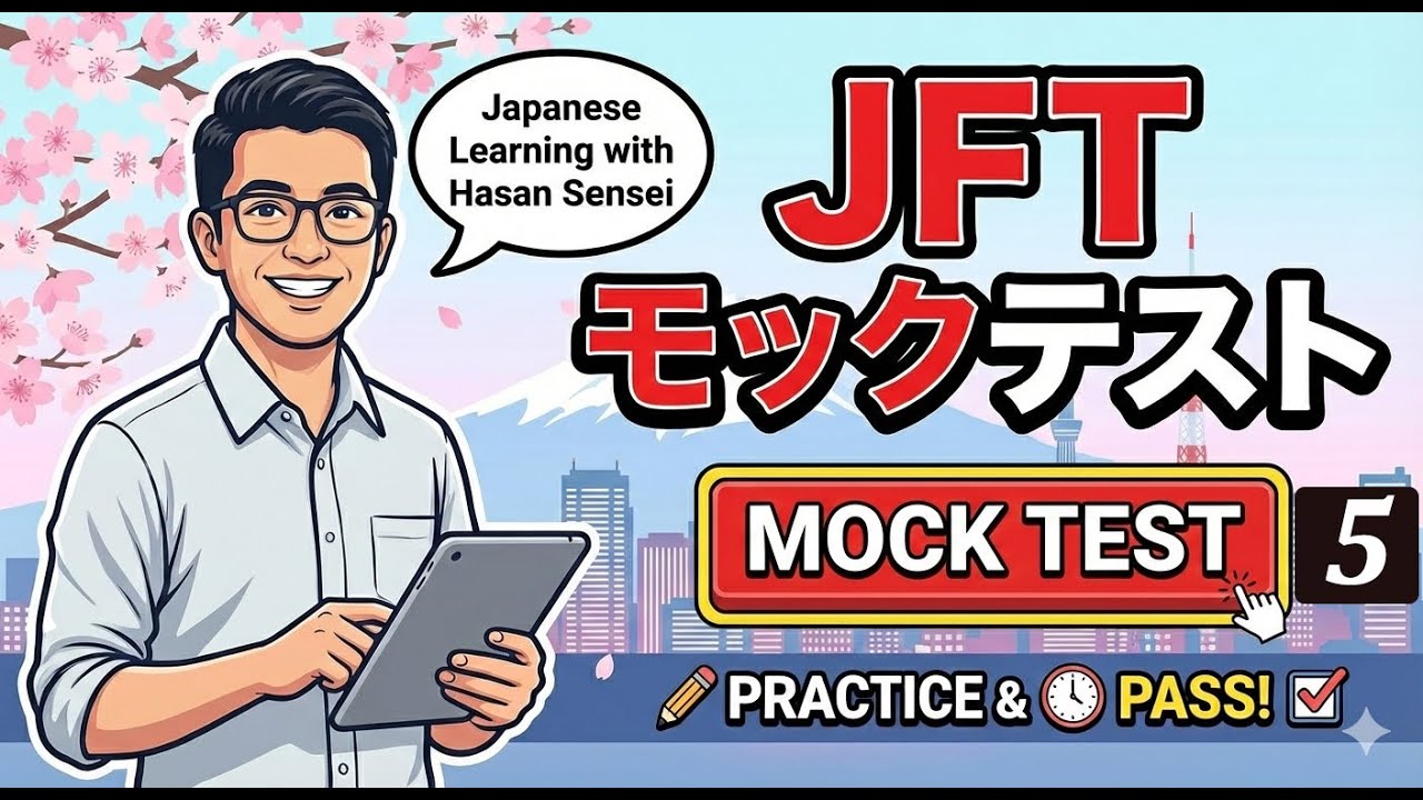 JFT Mock Test No.5 with Answers by Hasan Sensei