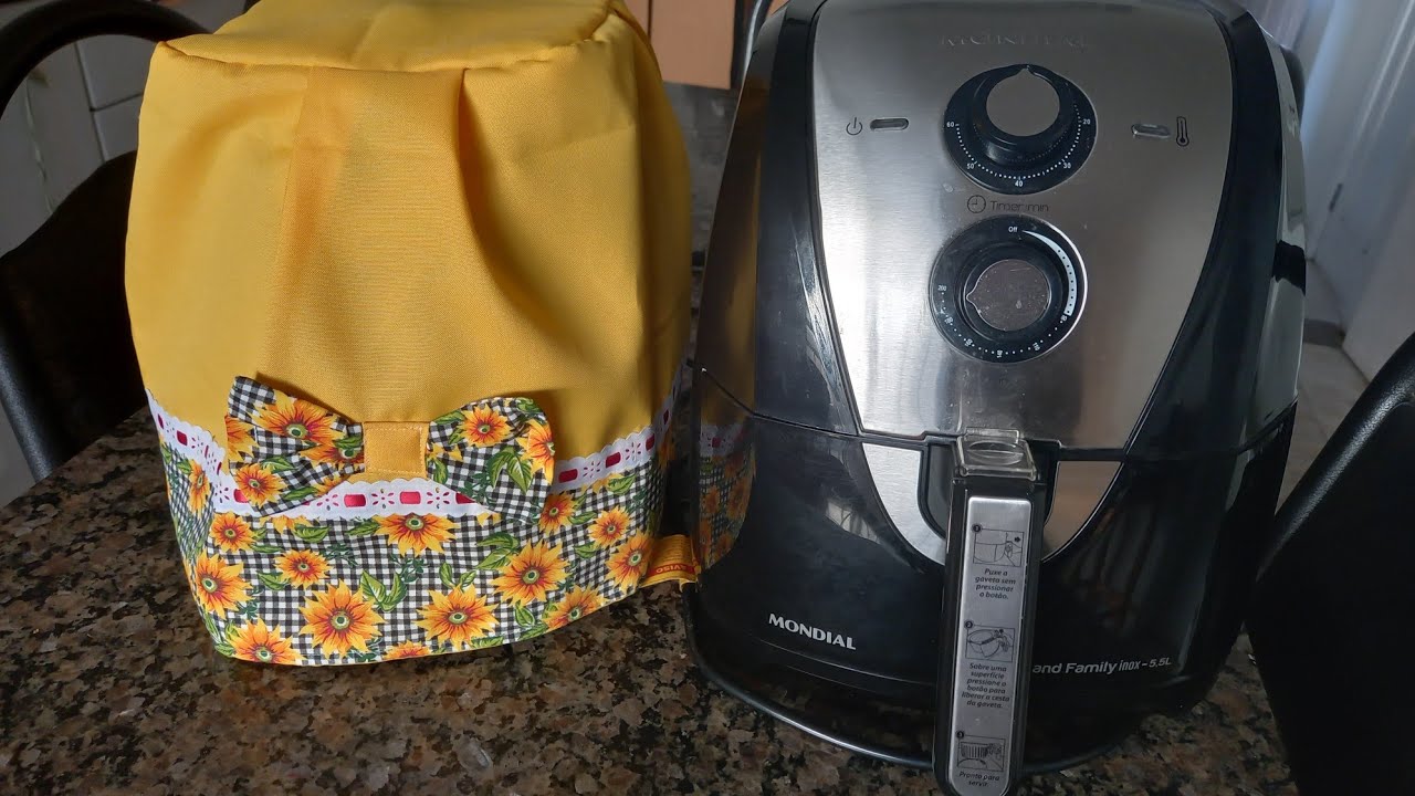 Capa pra Air Fryer/  Muito fácil #pinturaemtecido #jackviana #compartilhe