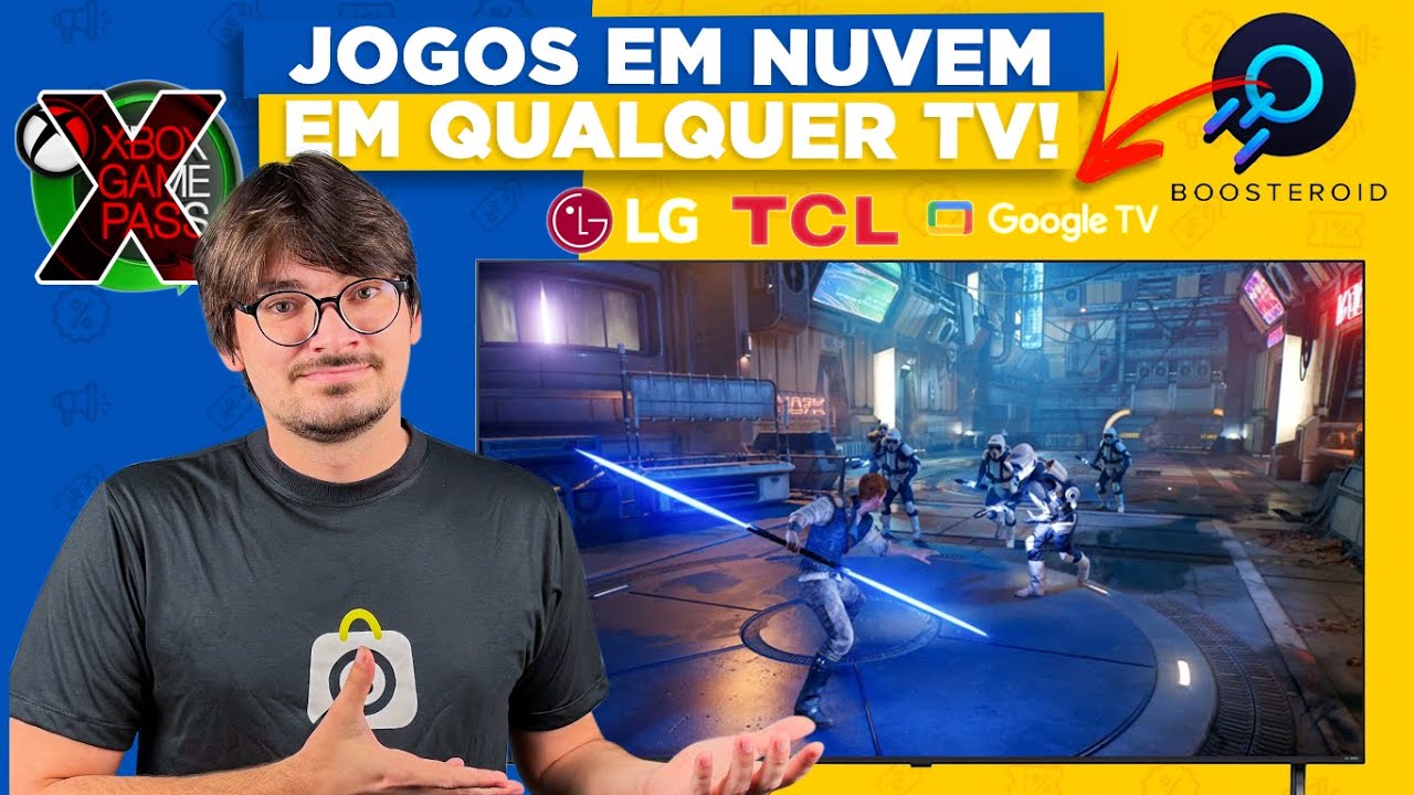 Melhor que GAMEPASS? JOGOS DE CONSOLE com BOOSTEROID (TCL, LG e Samsung)