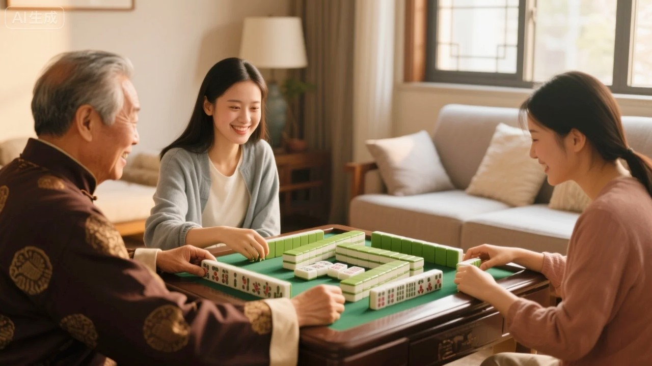 美女邀请大爷来家里打麻将，美女竟然妙手生花，大爷：你这不是在作弊么！【丫头麻麻】
