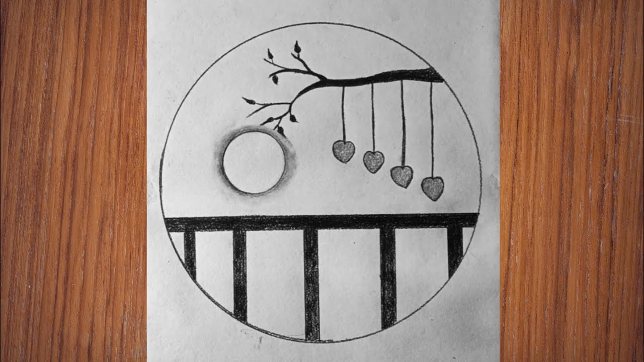 How to draw sky and heart | #thechetanart 