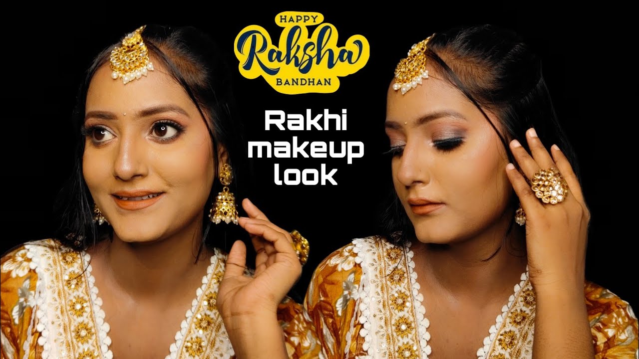 How to: Raksha bandhan makeup look | Soft brown smokey eye makeup look  | makeup tutorial