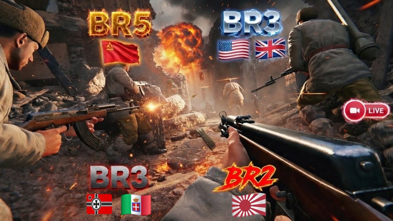 ENLISTED Live | All Faction Fun (BR5 🇷🇺, BR3 🇩🇪 BR3 🇺🇸/🇬🇧, BR2 🇯🇵)