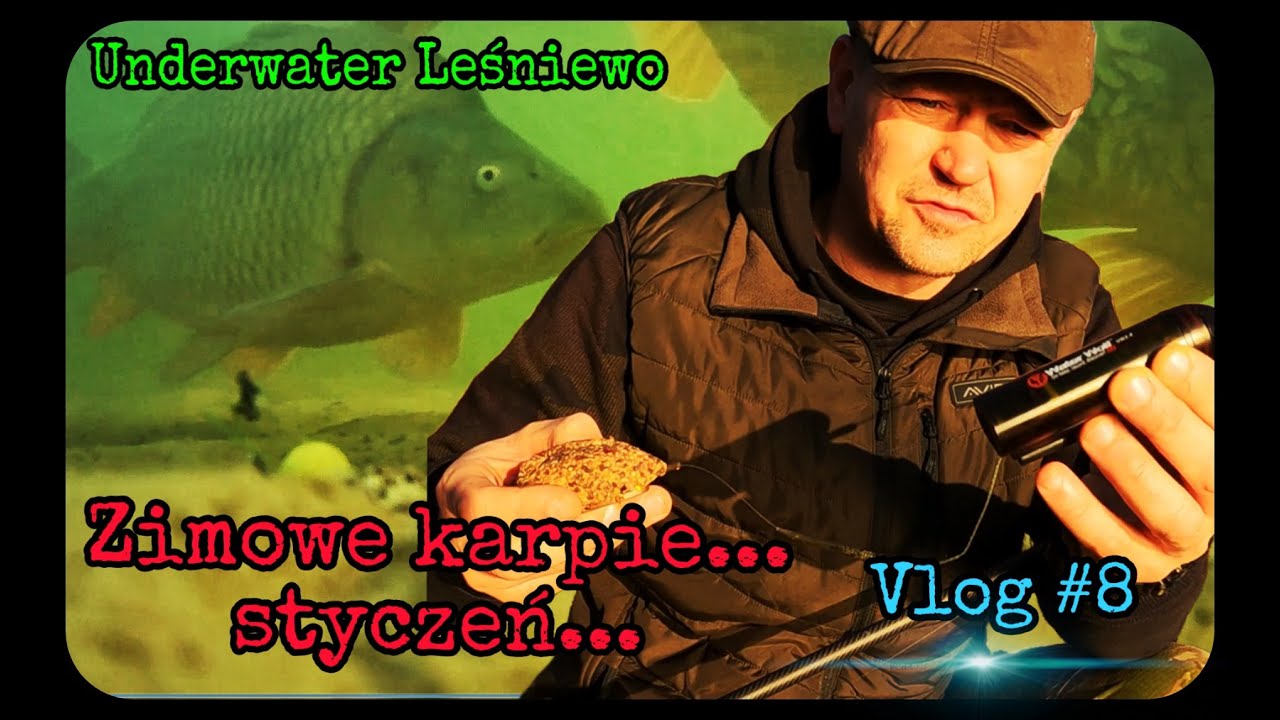 Zimowe KARPIE -- Underwater Leśniewo -- Vlog #8 .... Film 4K