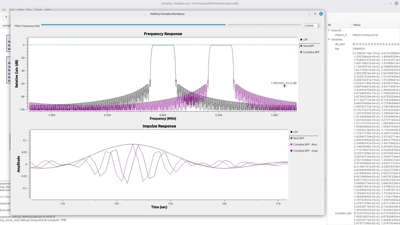 Digital Filtering - Part 4 - Real vs Complex Taps