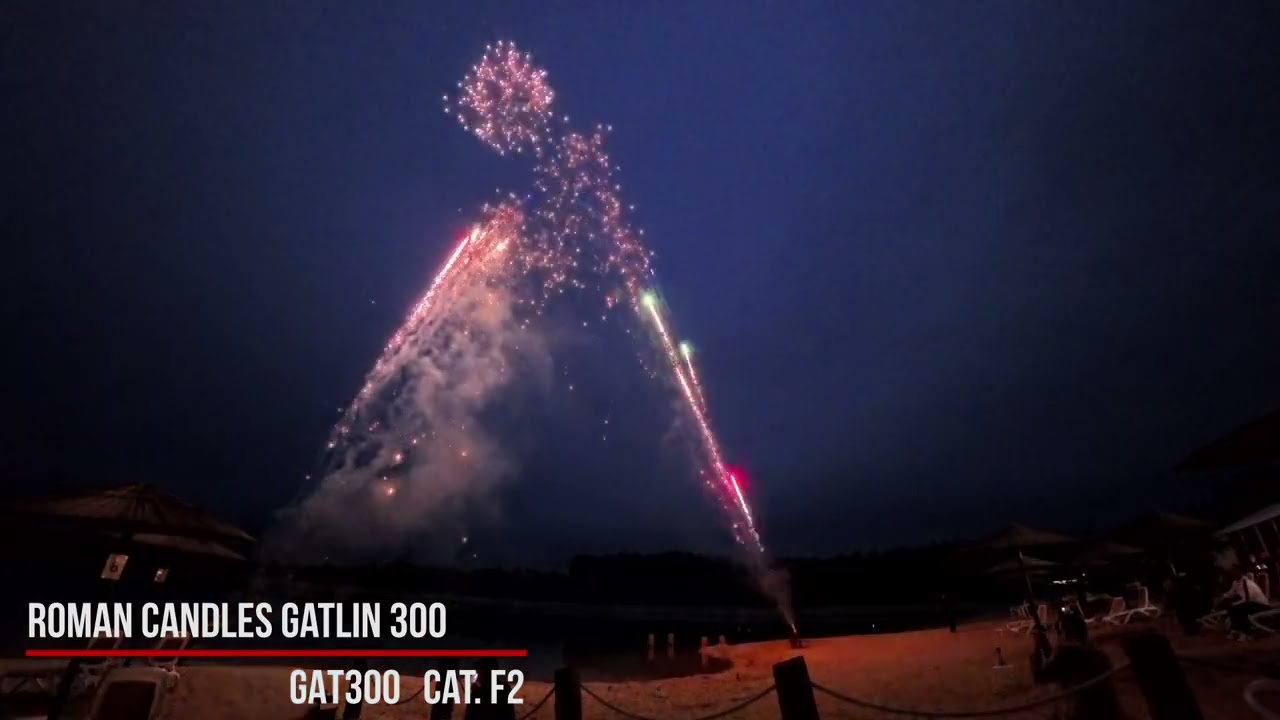 Roman candles Gatlin 300 by KLASEK on PyroGate.EU