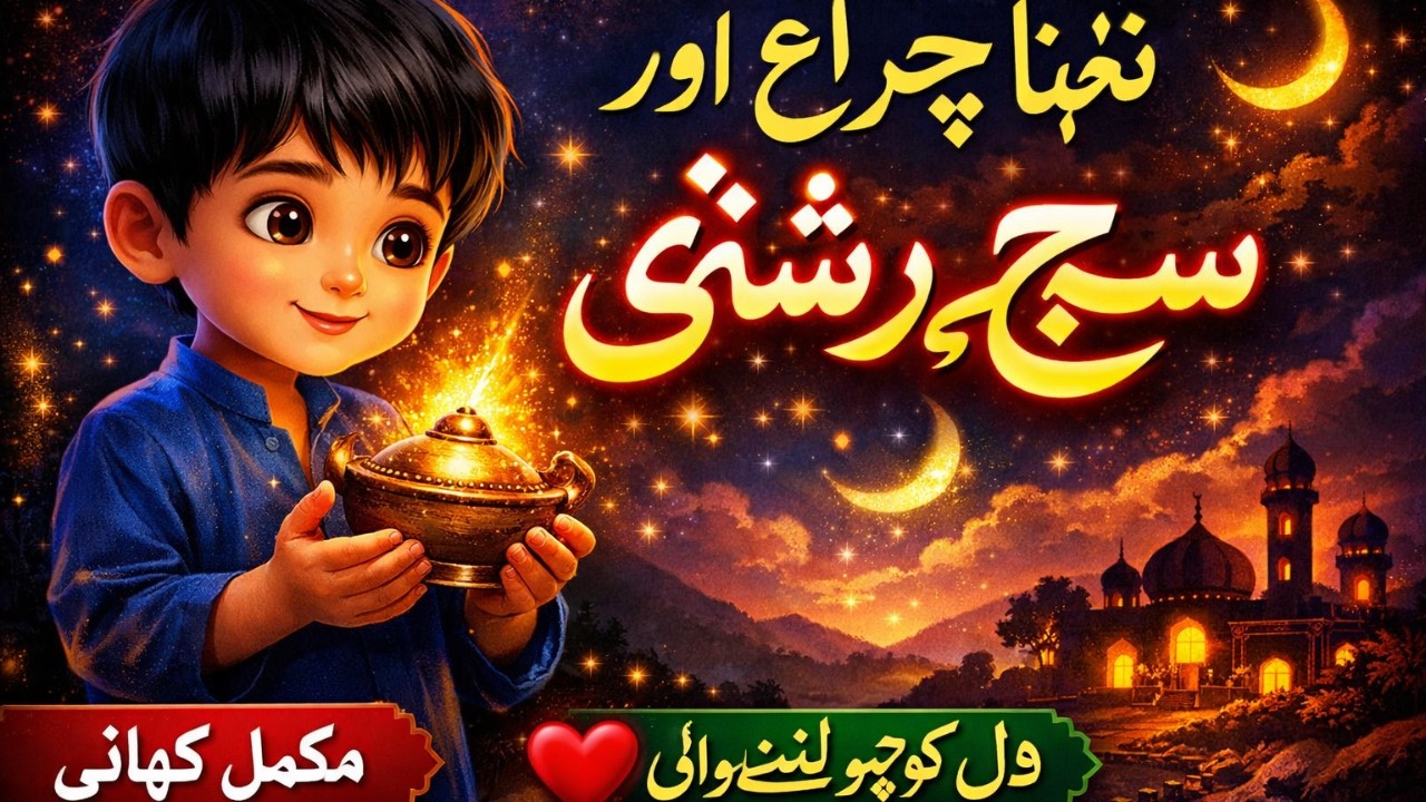 نننھا چراغ اور سچ کی روشنی | Emotional Islamic Kids Moral Story in Urdu | Heart Touching Fairy Story
