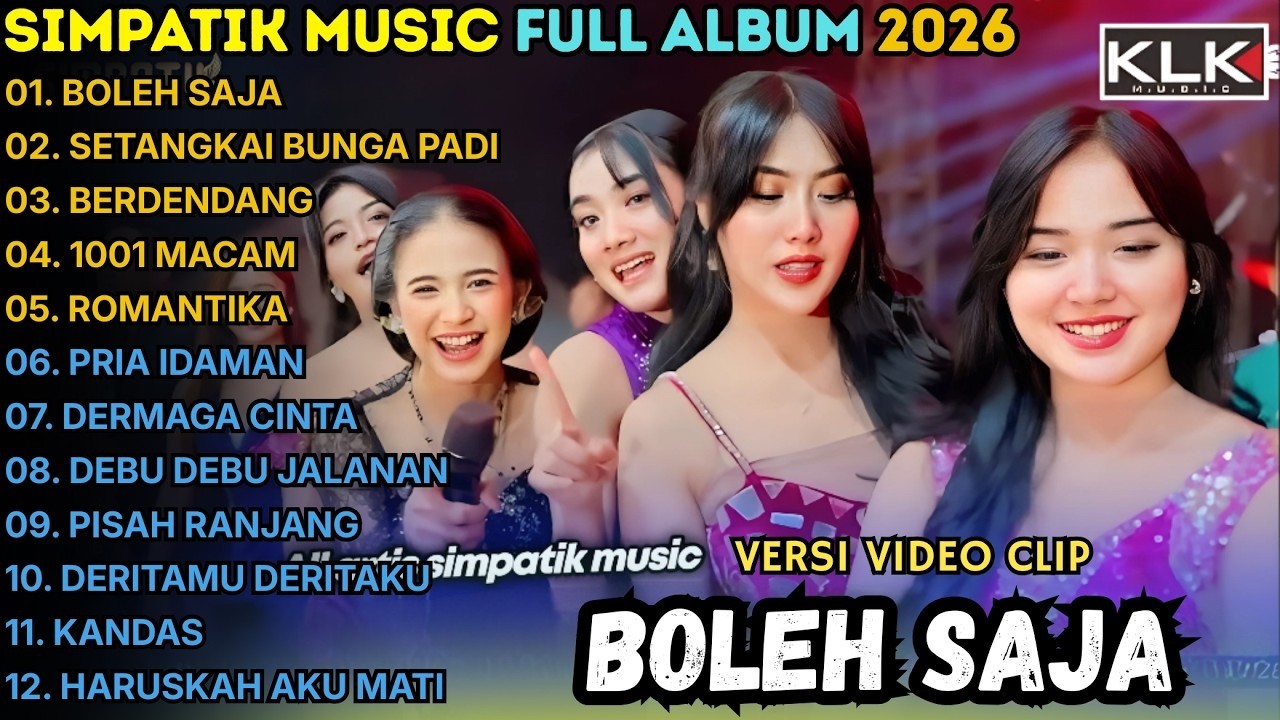 BOLEH SAJA - SETANGKAI BUNGA PADI - BERDENDANG - 1001 MACAM\\ TERBARU SIMPATIK MUSIC FULL ALBUM 2026