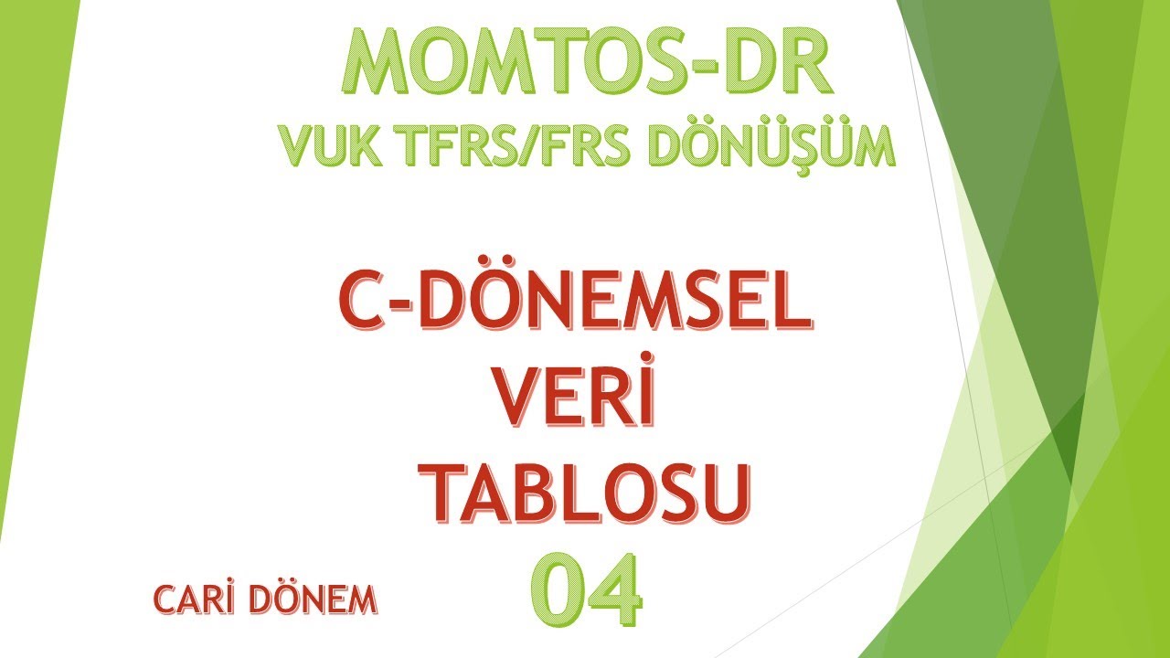 15 04 C DÖNEMSEL VERİ TABLOSU (CARİ DÖNEM)