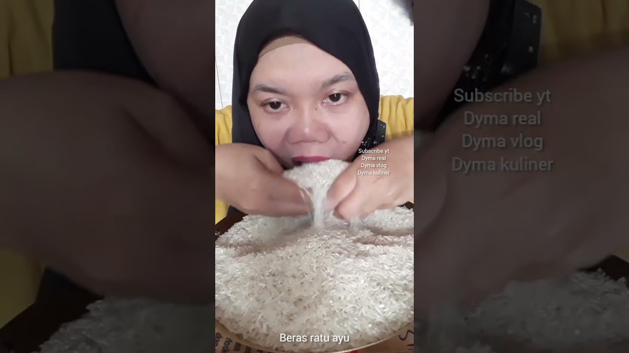 DYMA KULINER 💕Kompilasi Beras Ratu Ayu💕Makan Beras mentah #asmr #mukbang @Dymakuliner @dymaaaaa 