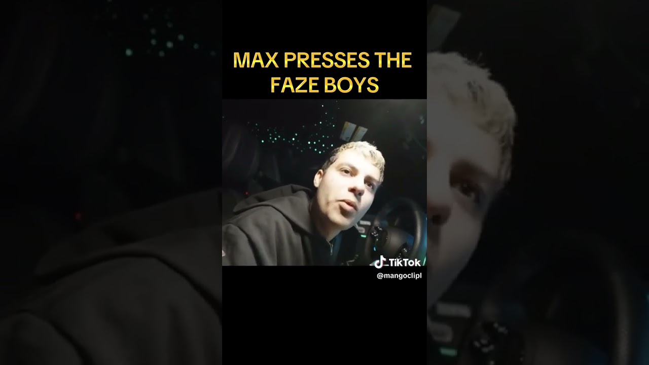 Max pressed the faze boys🙏 #faze  #clips  #plaqueboymax  #fyp  #foryoupage