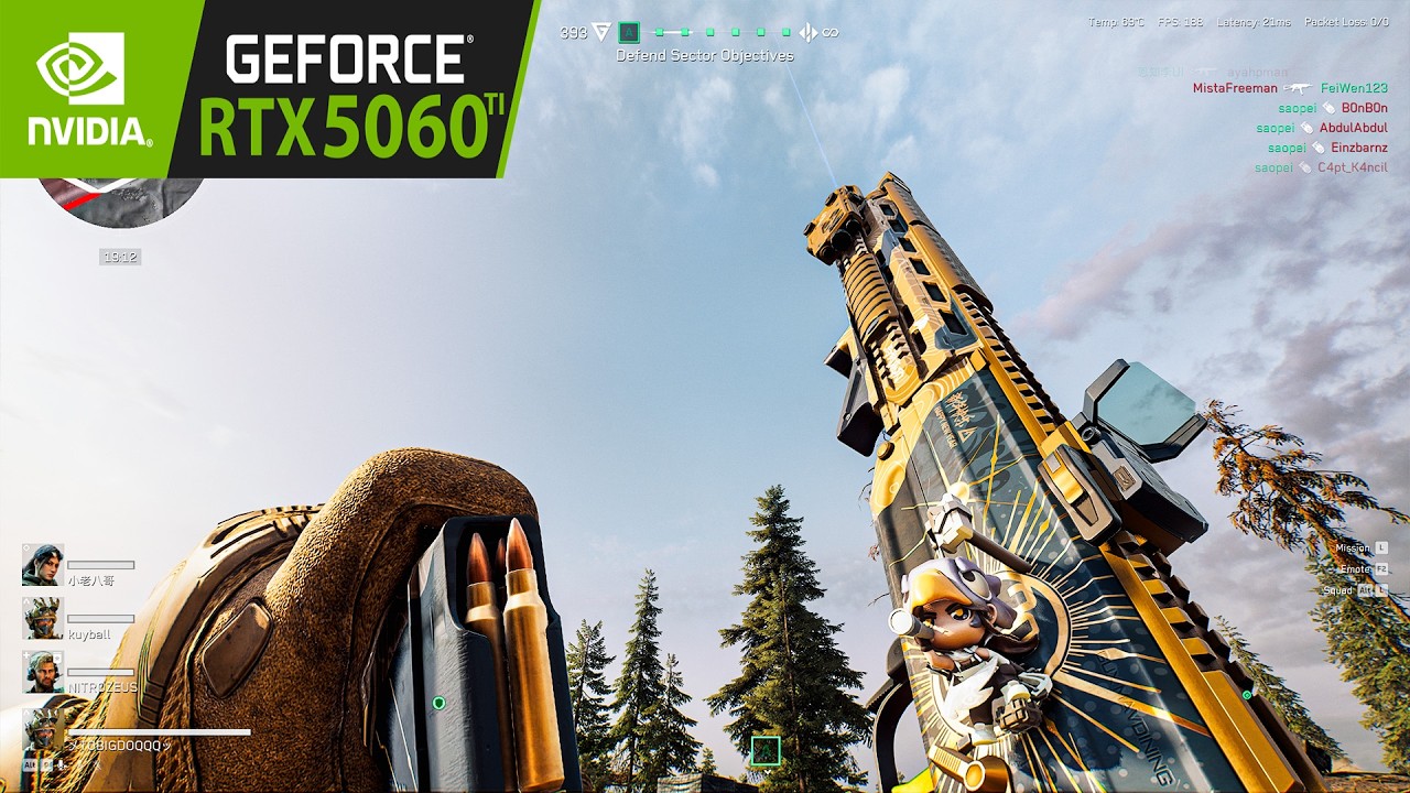 Delta Force : RTX 5060Ti 16GB gameplay ( 4K Maximum Settings )