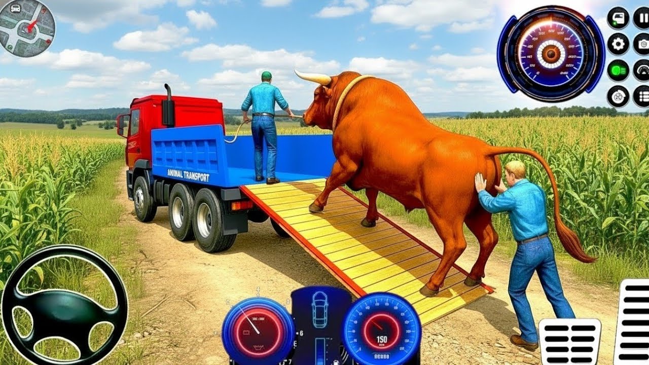 Farm Animal Truck Transport Simulator - Real Zoo Transporter Truck Driving - Android GamePlay