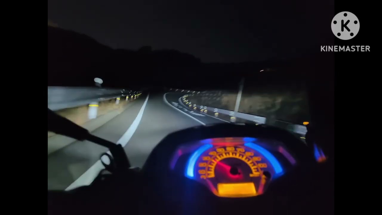 【新型アドレス125】ダムパークいばきたのライトアップを見に行く