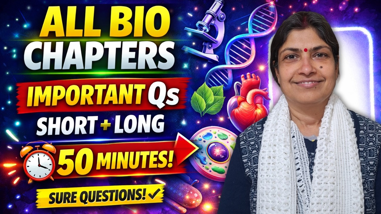 Class 9 Biology Full Revision in 50 Minutes 🔥 | All Chapters Important Questions | Swarnima