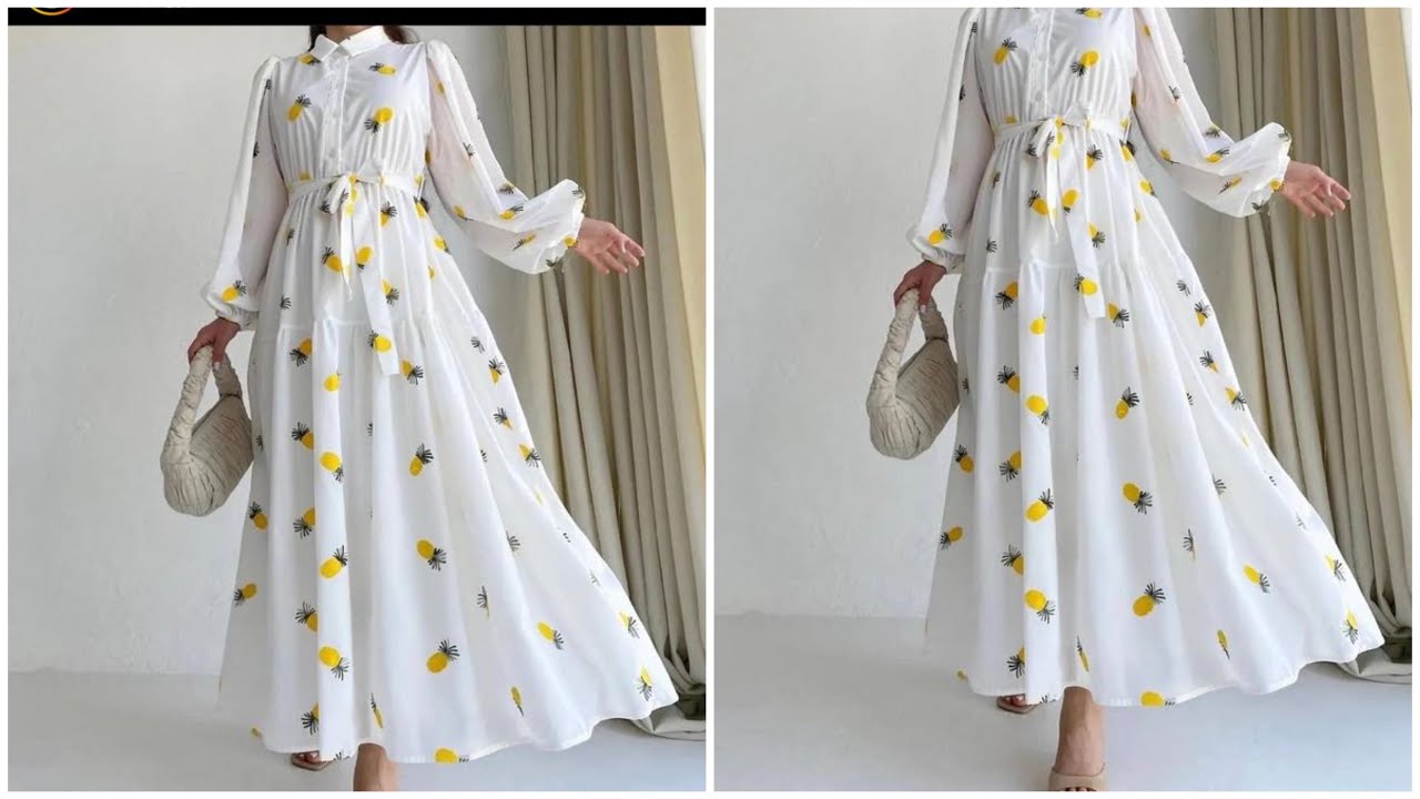 HOW TO CUT GYPSY DRESS/TIER DRESS #dressdesign #sewingtutorial #abayaandgown #modestdressing#tailor