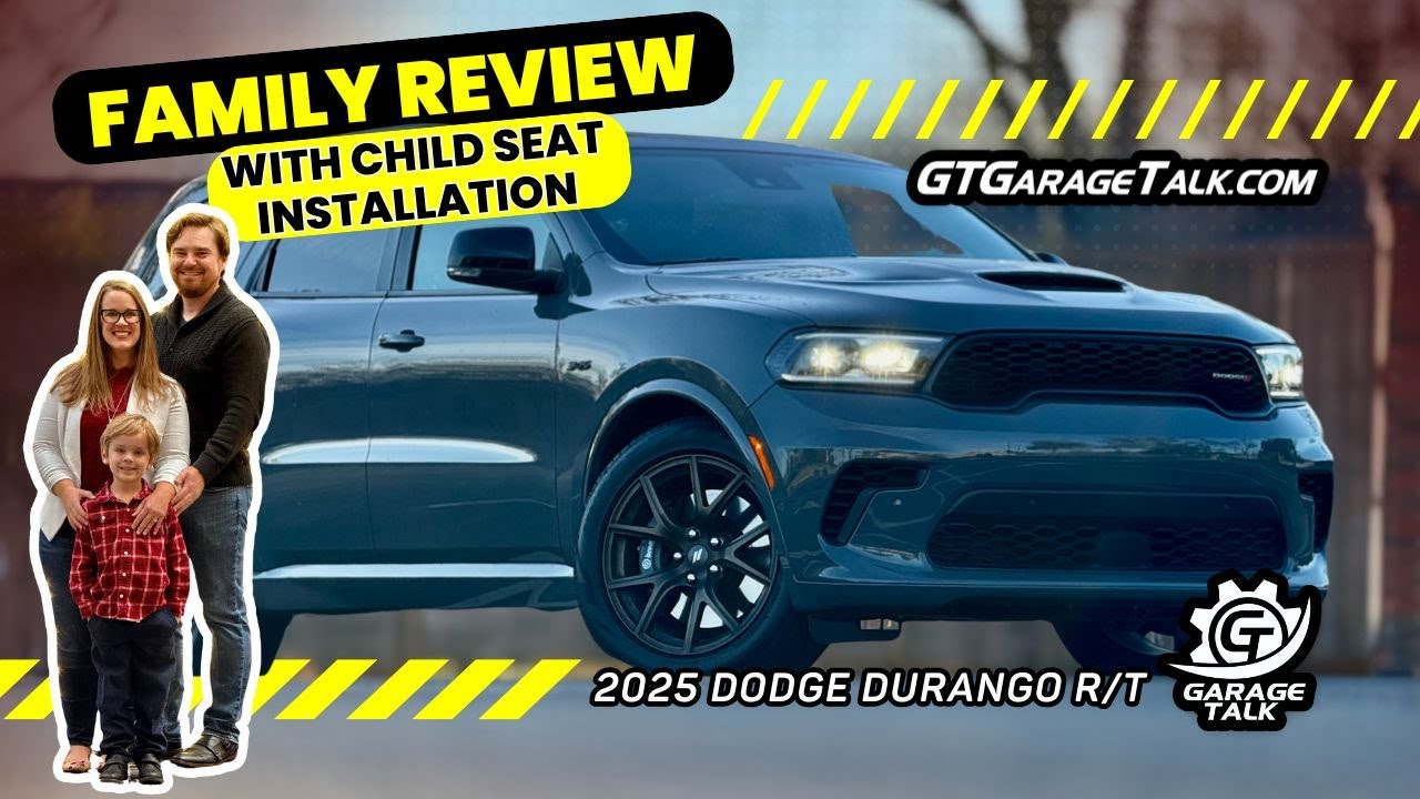 2025 Dodge Durango RT 20th Anniversary // Family Review with Child Seat Installation