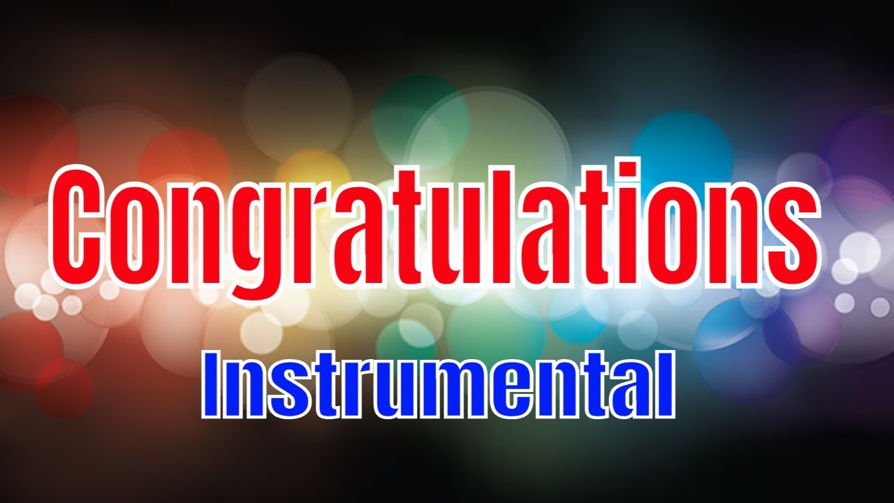 Congratulations Instrumental Status | Cliff Richard congratulations and celebrations| Joyson Miranda